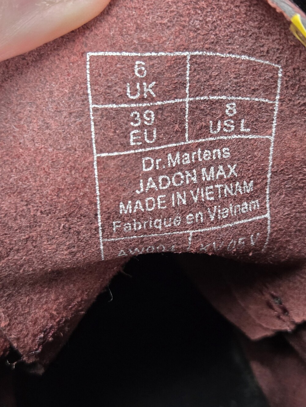 RARE Dr. Doc Martens Jadon Max Leather Platform Boots Oxblood Red Womens 8 EU39 - Picture 11 of 11